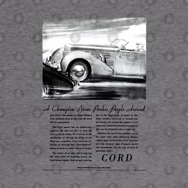 1937 CORD - advert by Throwback Motors